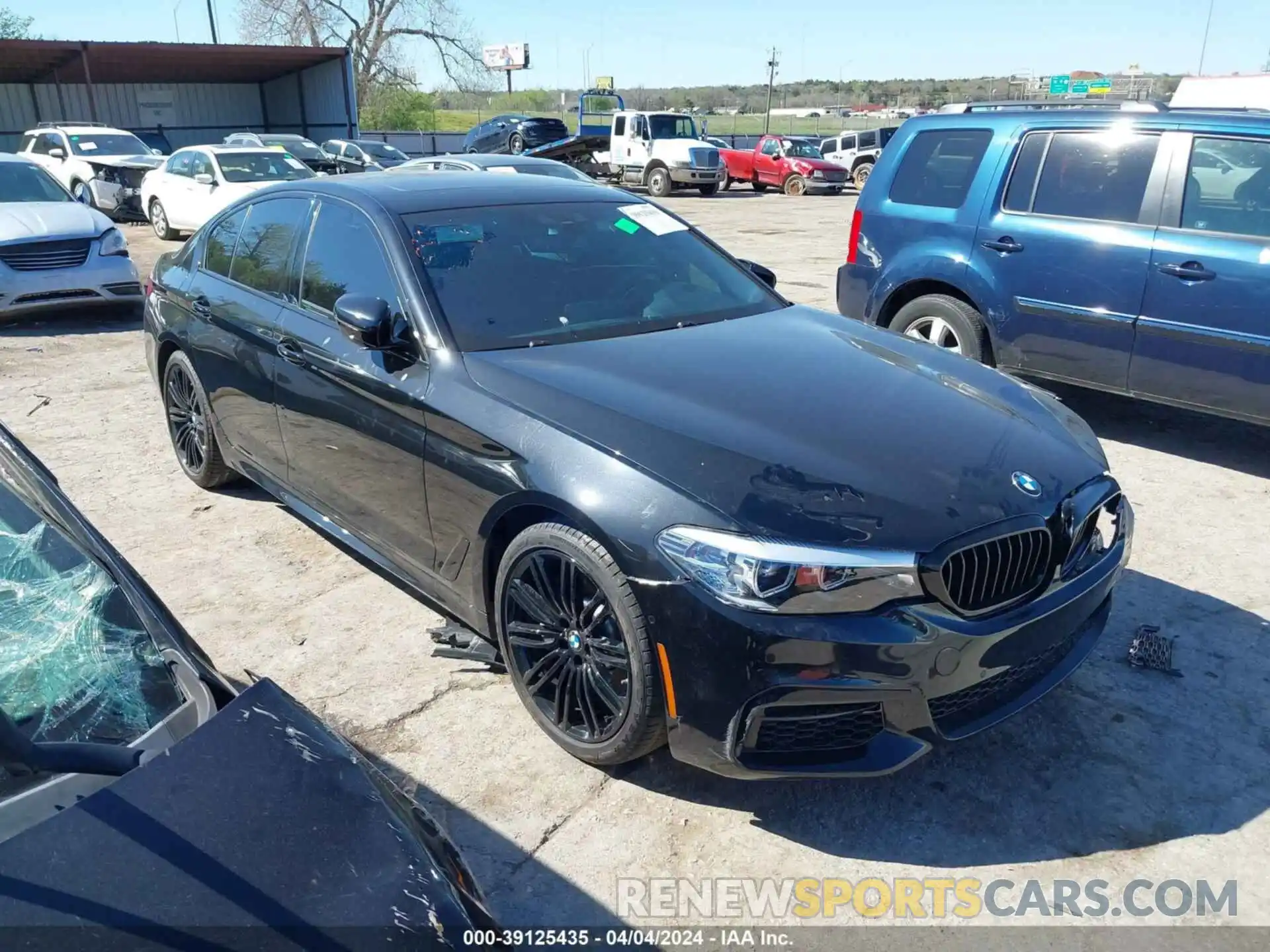 1 Photograph of a damaged car WBAJR7C08LCE14970 BMW 530I 2020