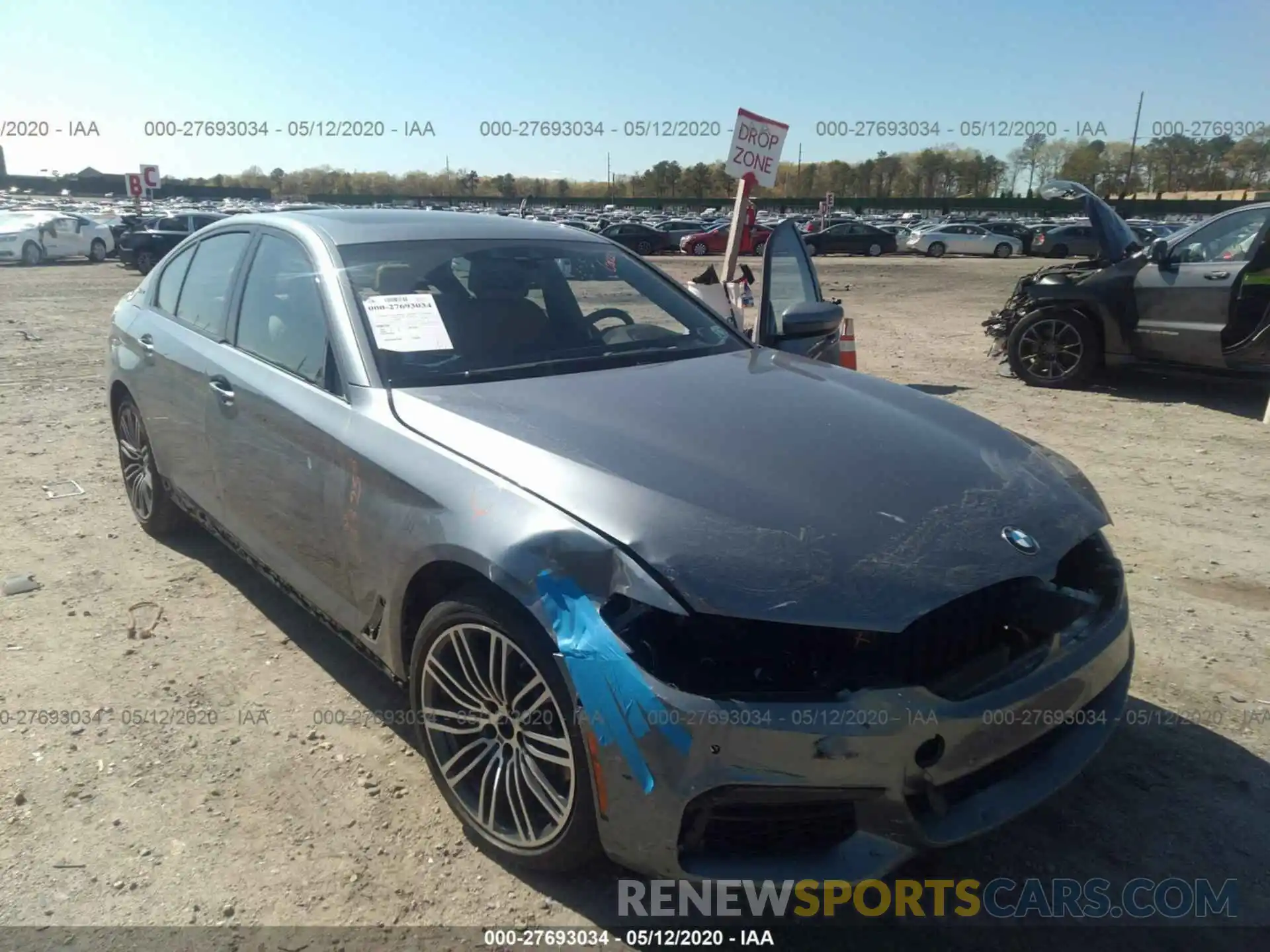 1 Photograph of a damaged car WBAJB1C54KB376300 BMW 530XE 2019