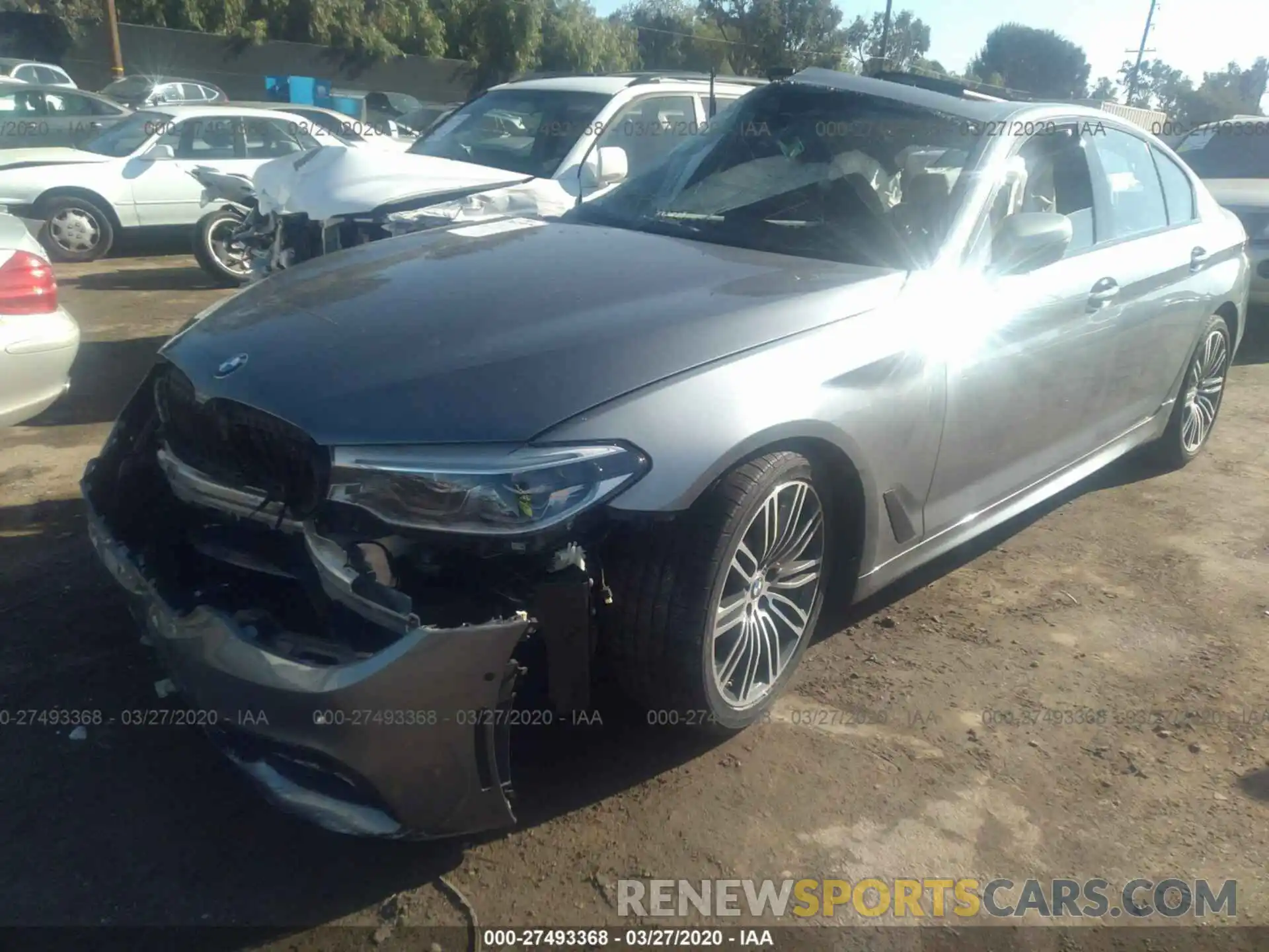 2 Photograph of a damaged car WBAJE5C50KWE66411 BMW 540 2019