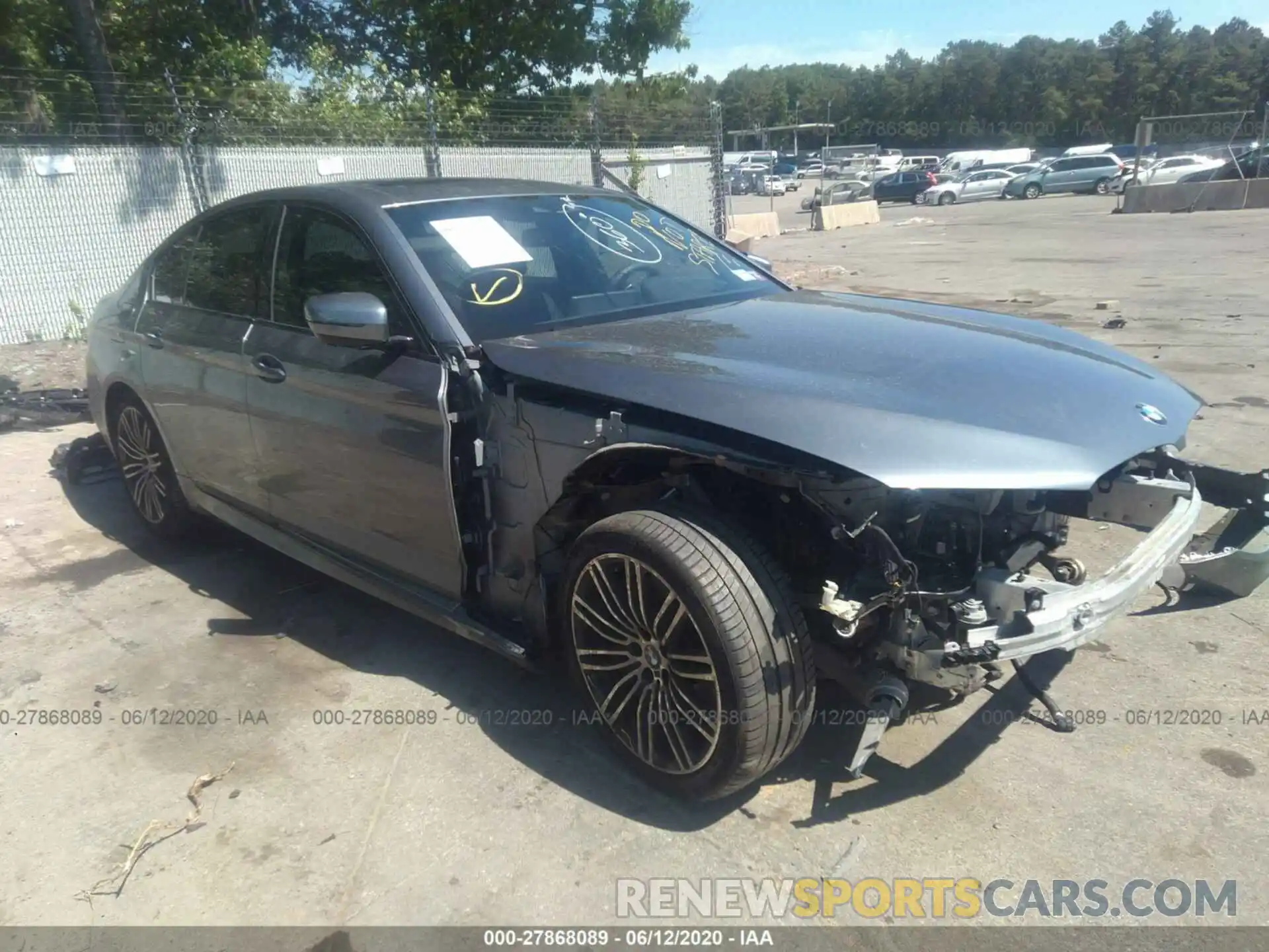 1 Photograph of a damaged car WBAJE7C50KWW13478 BMW 540 2019