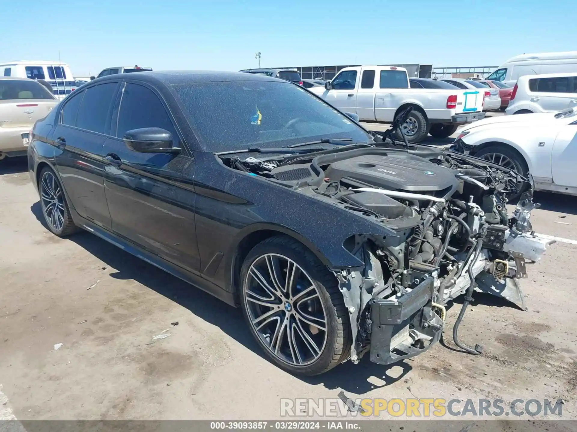 1 Photograph of a damaged car WBAJE5C56KWW09455 BMW 540I 2019