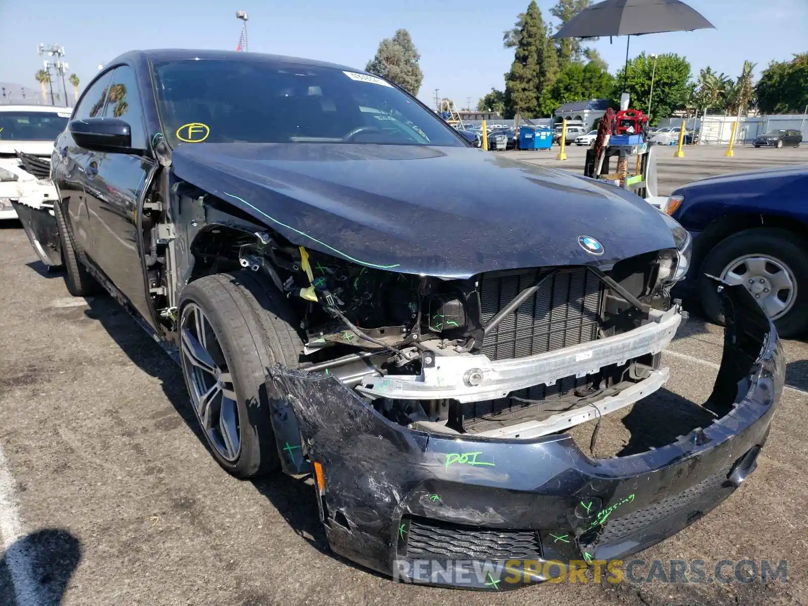 1 Photograph of a damaged car WBAJV6C53KBK08295 BMW 6 SERIES 2019