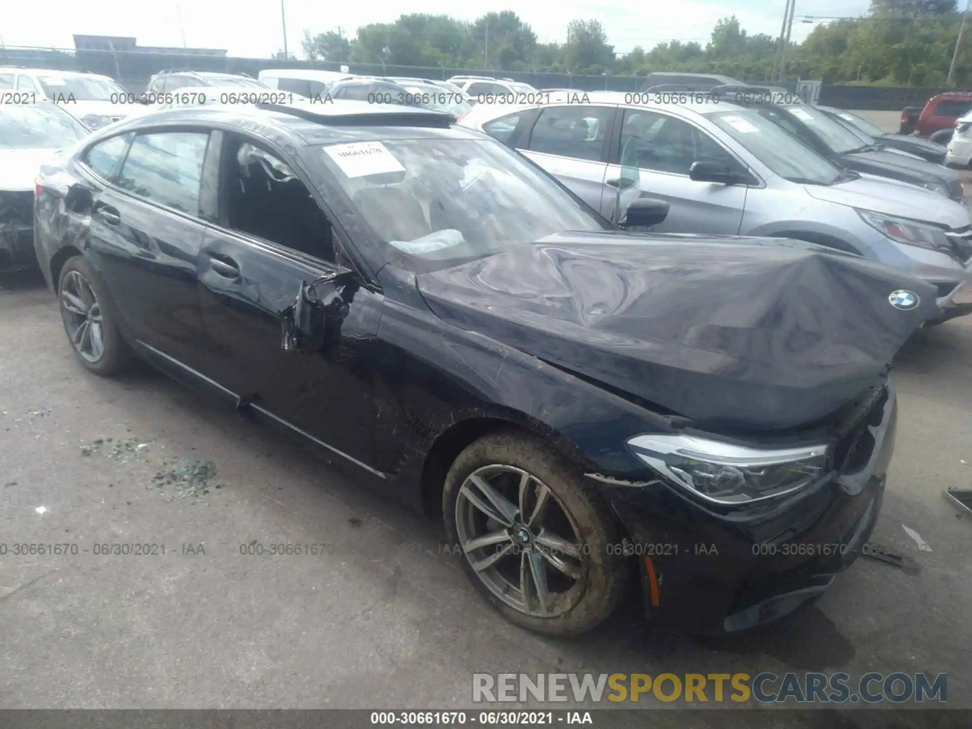 1 Photograph of a damaged car WBAJV6C59KBK08270 BMW 6 SERIES 2019