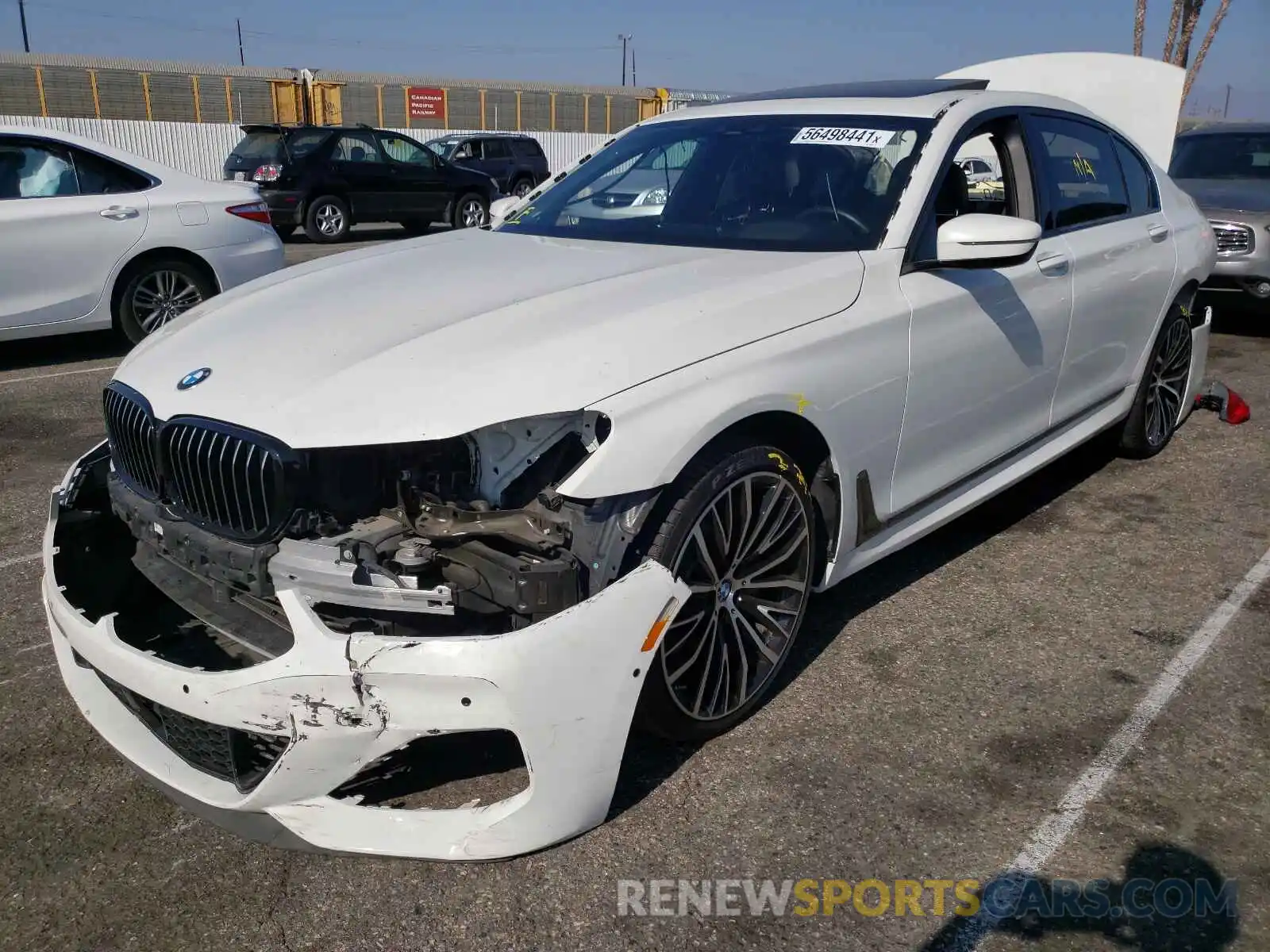 2 Photograph of a damaged car WBA7E2C50KB454210 BMW 7 SERIES 2019