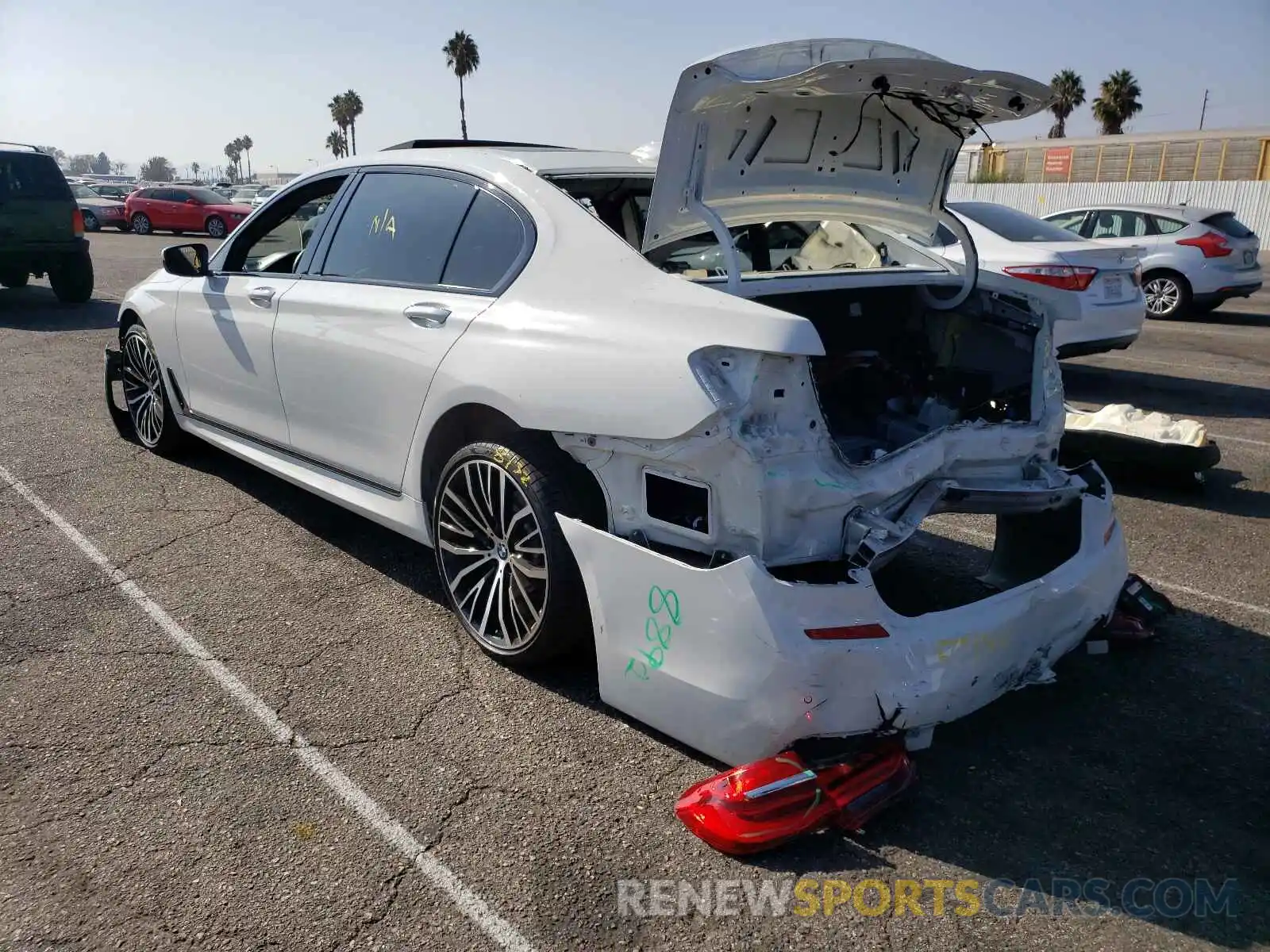 3 Photograph of a damaged car WBA7E2C50KB454210 BMW 7 SERIES 2019