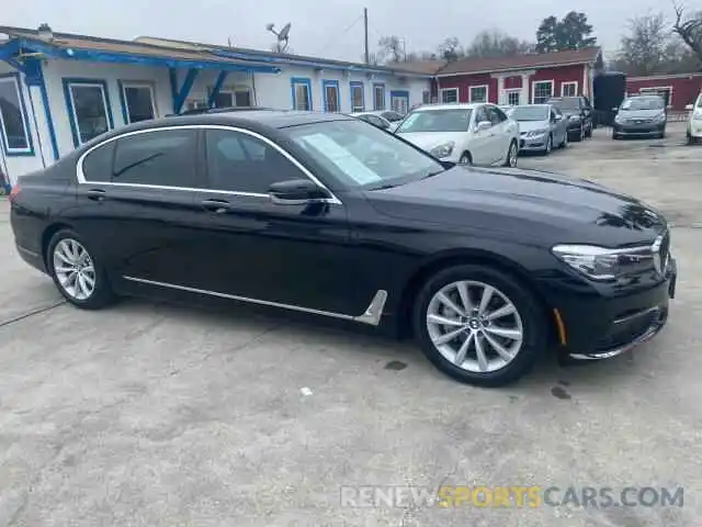 1 Фотография поврежденного автомобиля WBA7E2C52KB216746 BMW 7 SERIES 2019