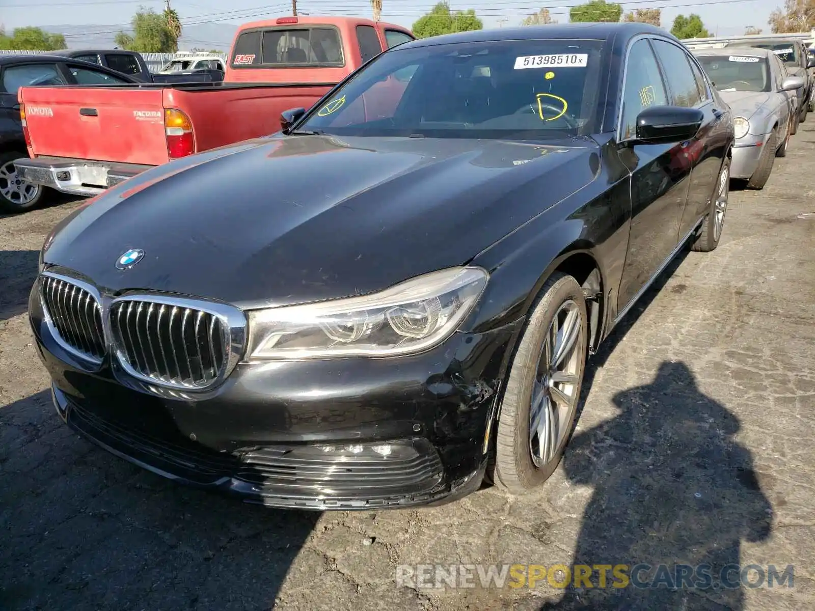 2 Photograph of a damaged car WBA7E2C54KB216845 BMW 7 SERIES 2019