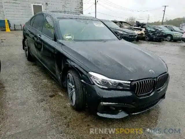 1 Photograph of a damaged car WBA7E2C54KB218160 BMW 7 SERIES 2019