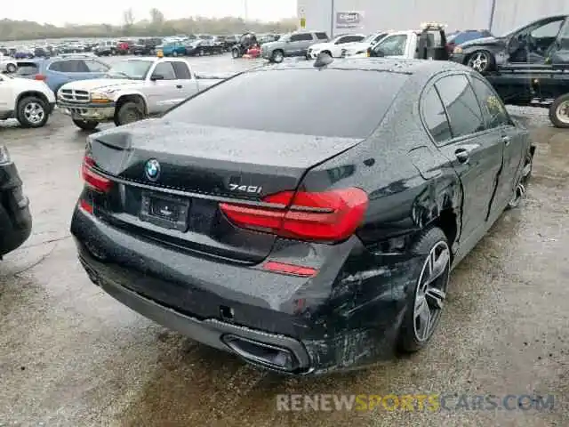 4 Фотография поврежденного автомобиля WBA7E2C54KB218160 BMW 7 SERIES 2019