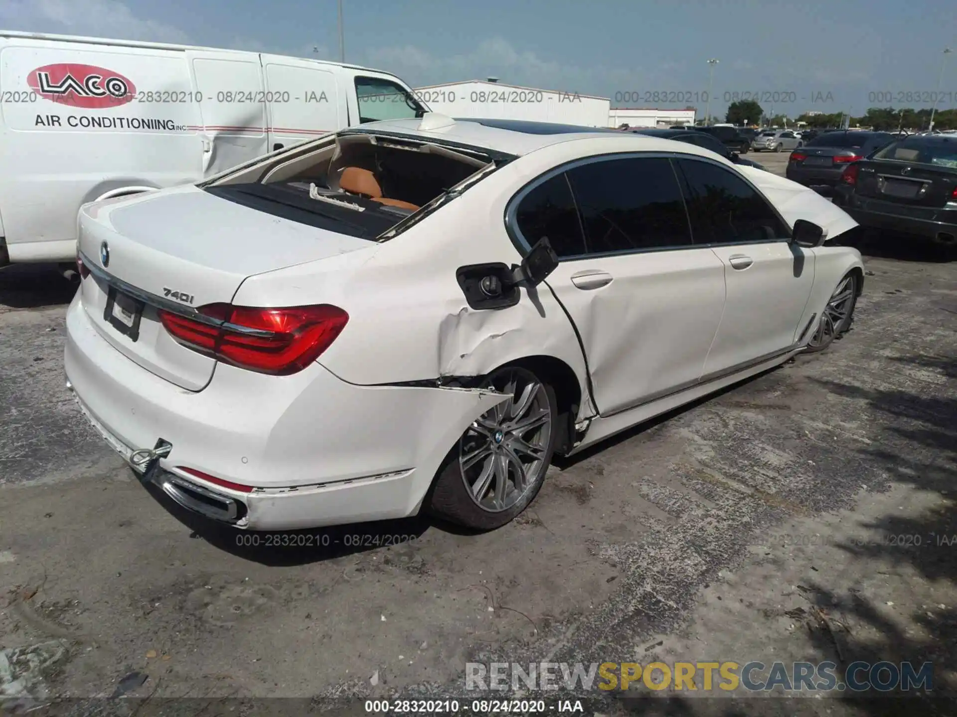 4 Фотография поврежденного автомобиля WBA7E2C56KB216684 BMW 7 SERIES 2019