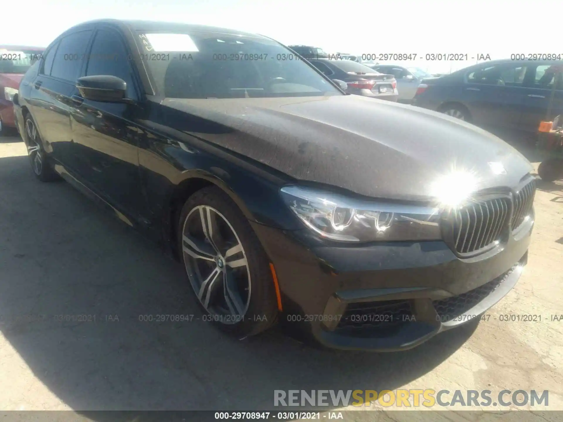 1 Photograph of a damaged car WBA7E2C56KB217561 BMW 7 SERIES 2019