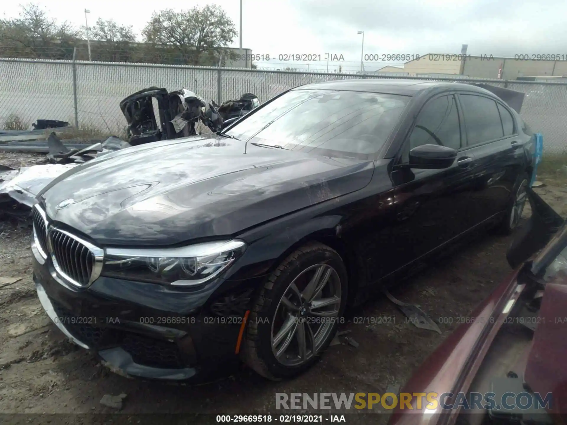 2 Photograph of a damaged car WBA7E2C57KB216693 BMW 7 SERIES 2019