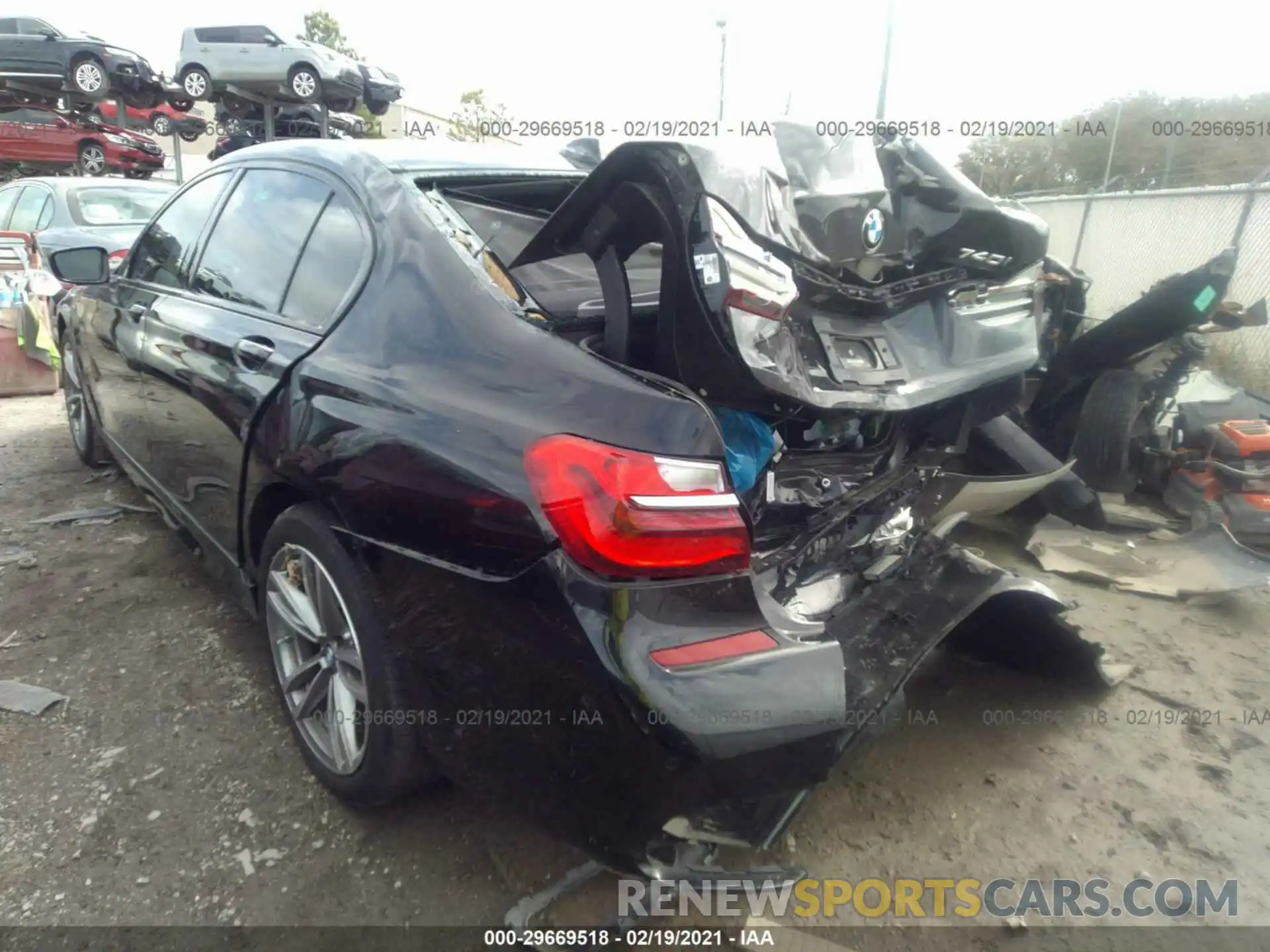 3 Photograph of a damaged car WBA7E2C57KB216693 BMW 7 SERIES 2019