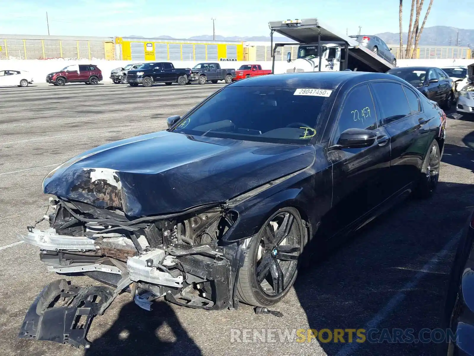 2 Photograph of a damaged car WBA7E2C57KB217388 BMW 7 SERIES 2019