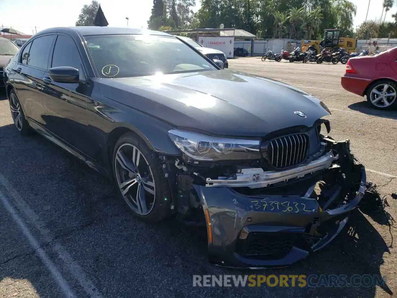 1 Photograph of a damaged car WBA7E2C57KB217424 BMW 7 SERIES 2019