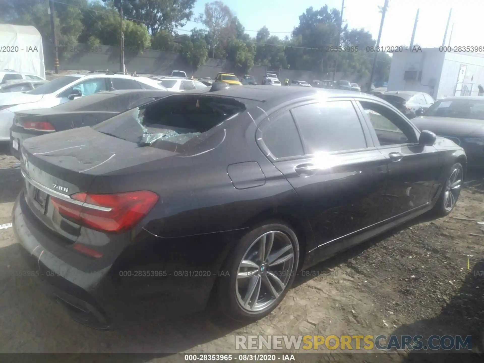4 Фотография поврежденного автомобиля WBA7E2C57KB218122 BMW 7 SERIES 2019