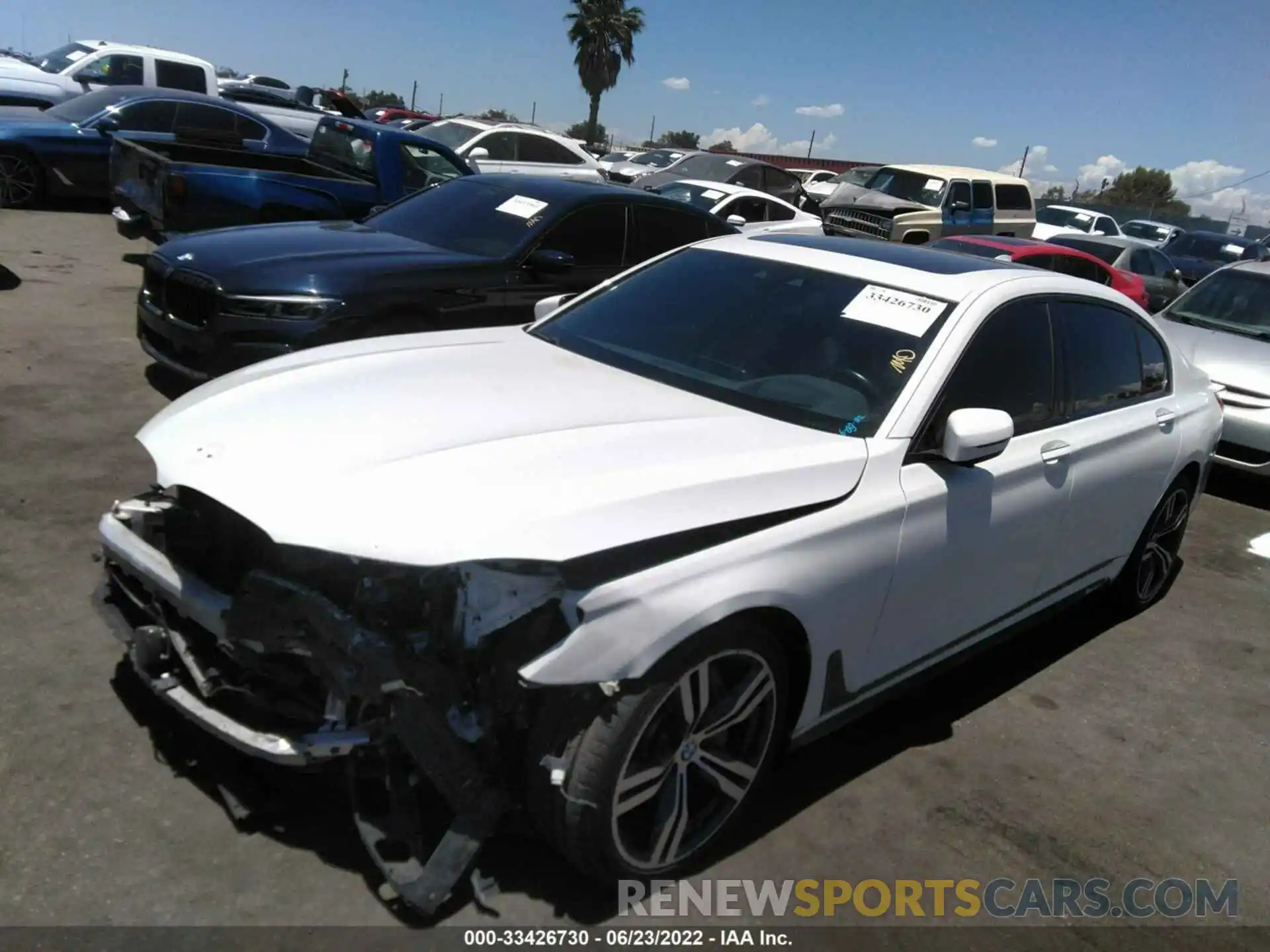 2 Photograph of a damaged car WBA7E2C57KB454169 BMW 7 SERIES 2019