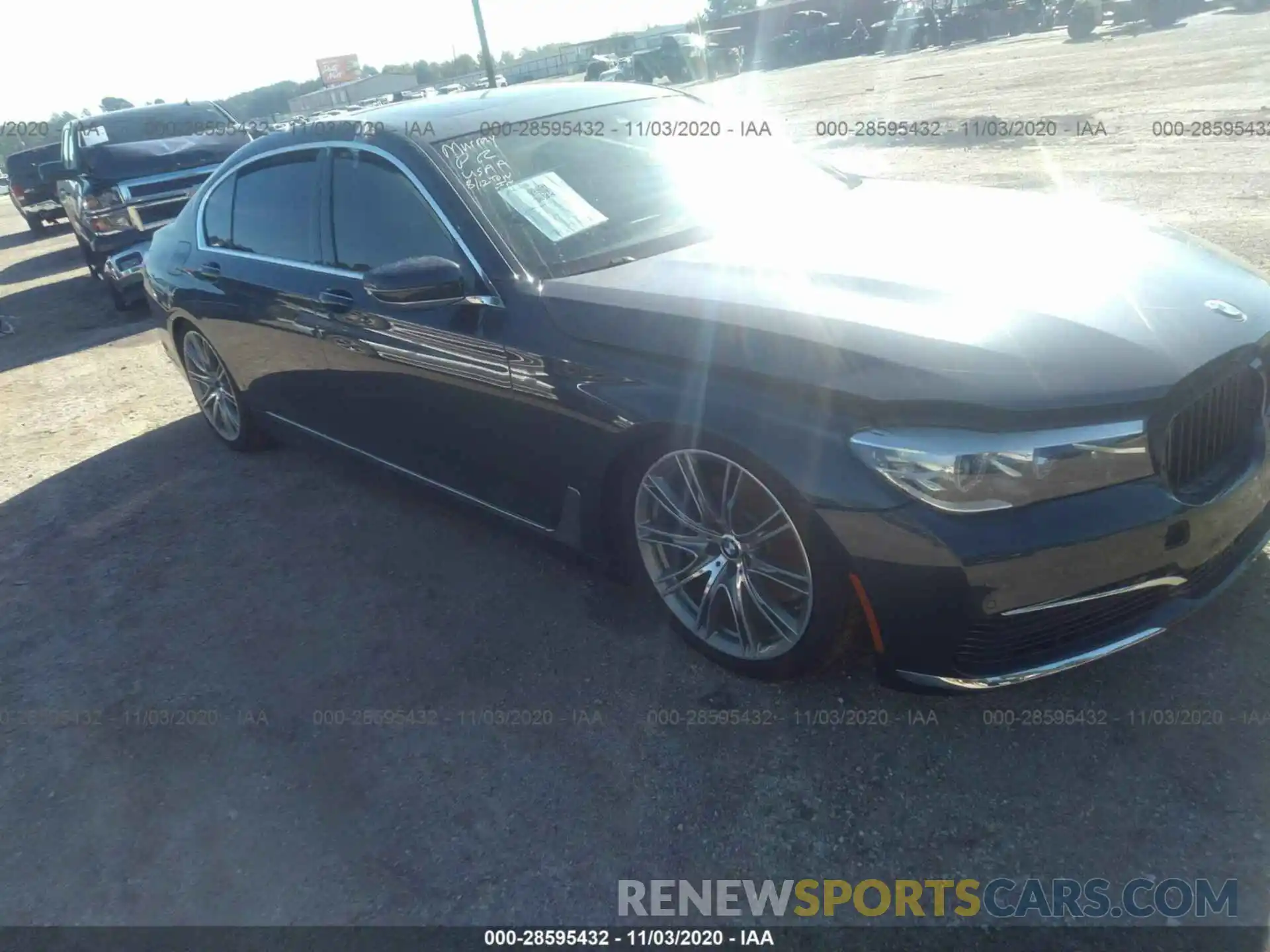 1 Photograph of a damaged car WBA7E2C58KB218601 BMW 7 SERIES 2019