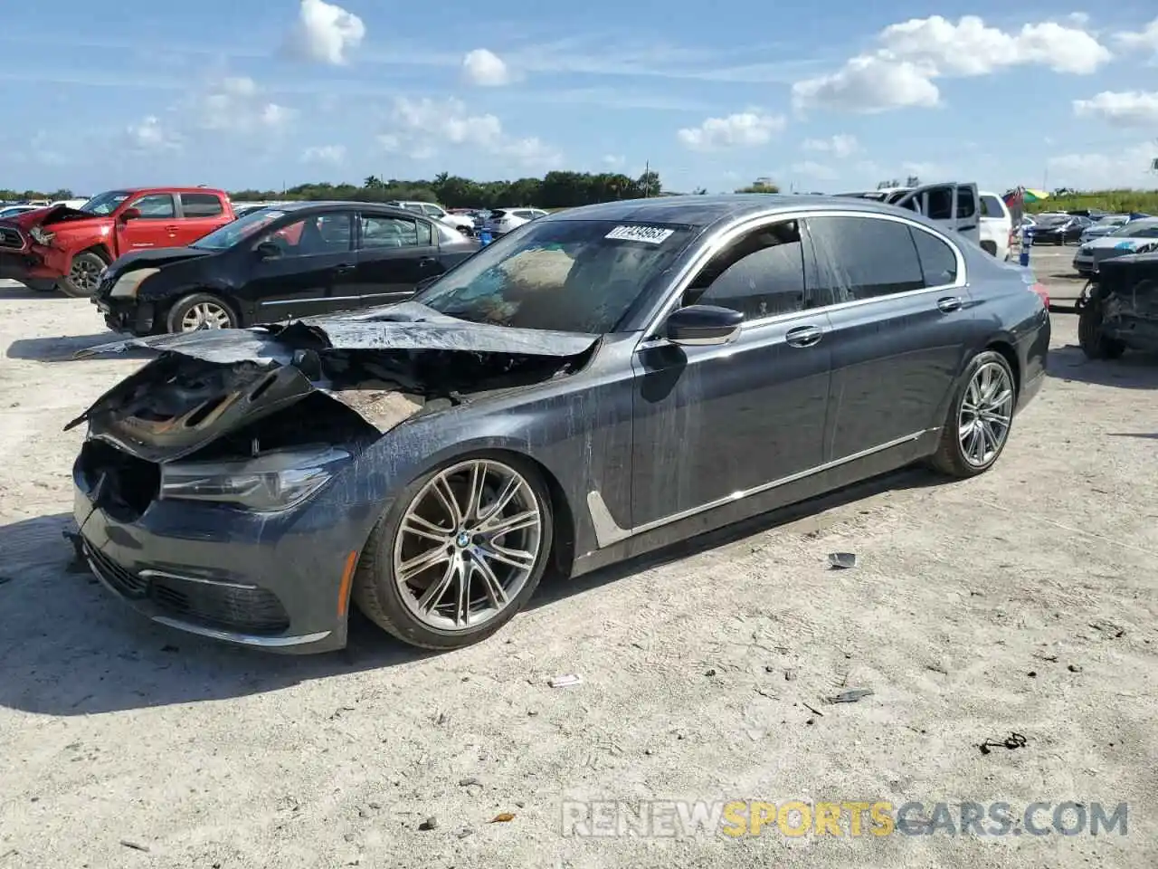 1 Photograph of a damaged car WBA7E2C59KB218431 BMW 7 SERIES 2019