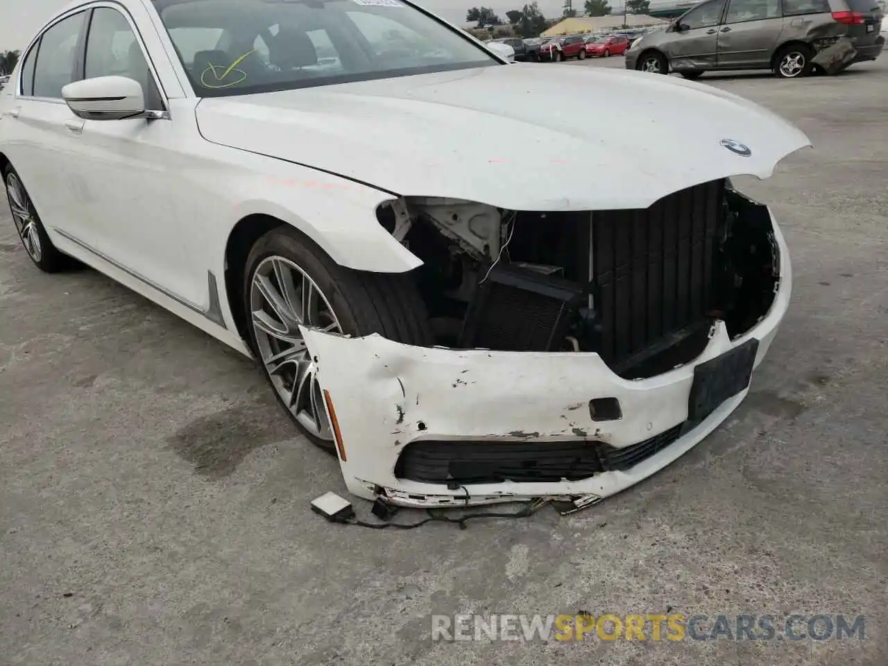 9 Photograph of a damaged car WBA7E2C5XKB454411 BMW 7 SERIES 2019