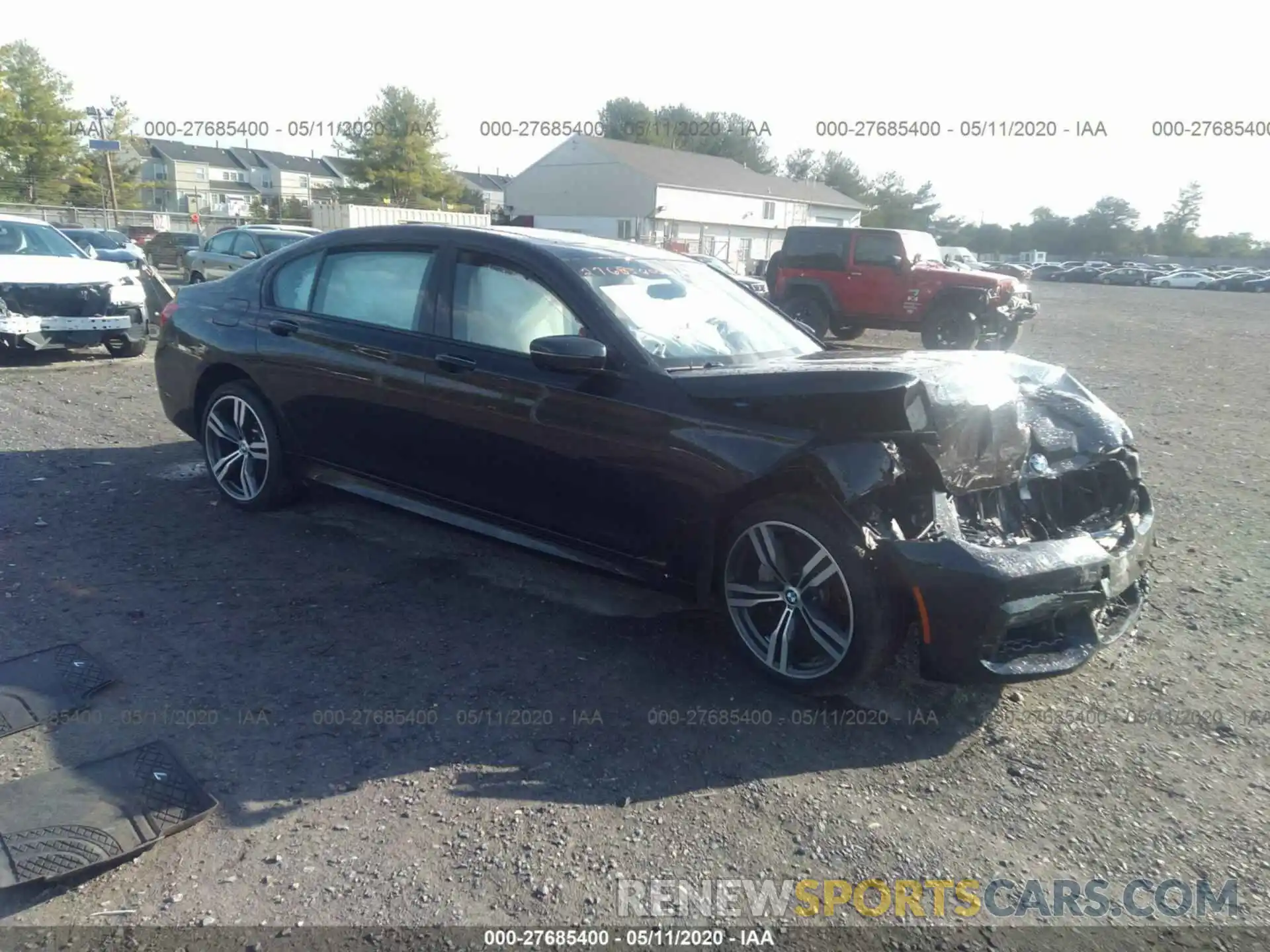1 Фотография поврежденного автомобиля WBA7E4C59KGV70522 BMW 7 SERIES 2019