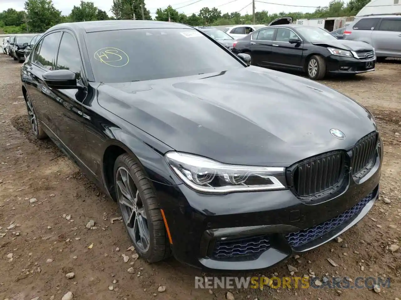 1 Photograph of a damaged car WBA7E4C59KGV70584 BMW 7 SERIES 2019