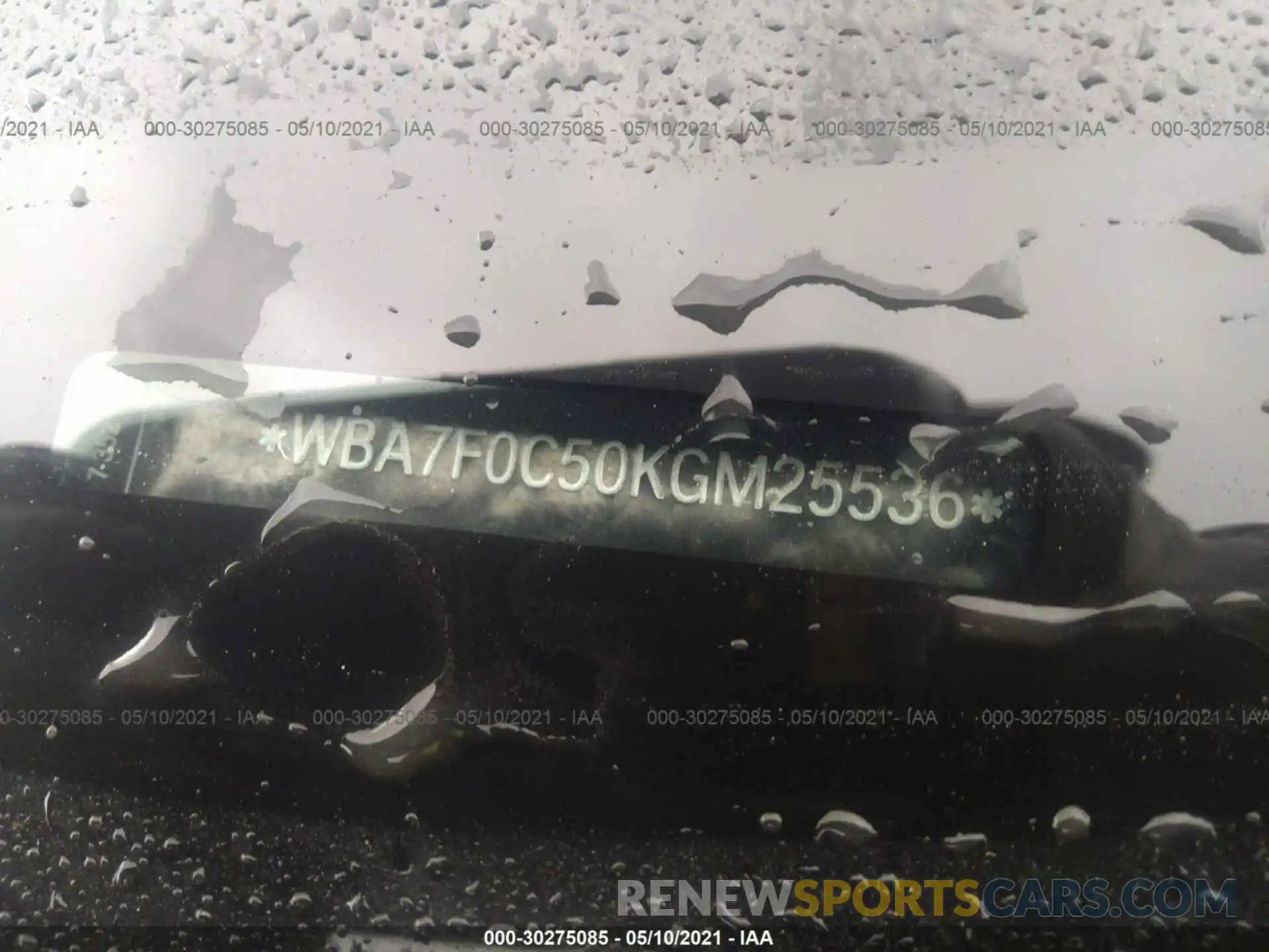 9 Photograph of a damaged car WBA7F0C50KGM25536 BMW 7 SERIES 2019