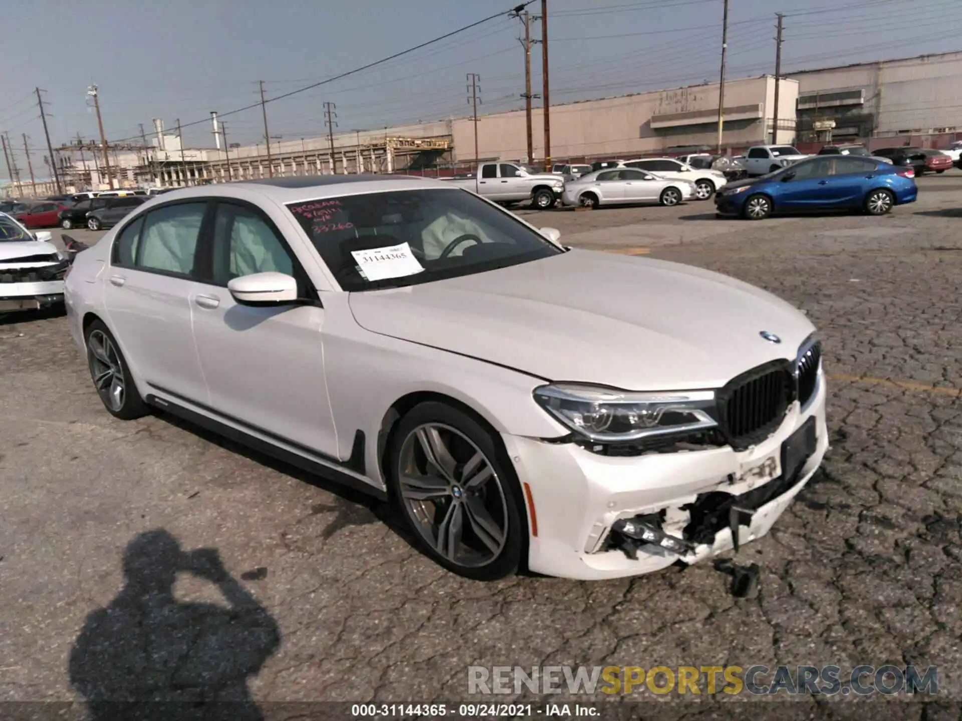 1 Photograph of a damaged car WBA7F0C55KGM24933 BMW 7 SERIES 2019