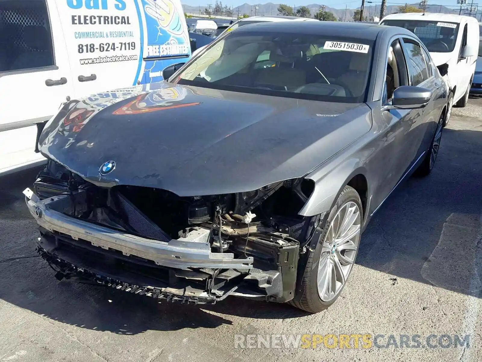 2 Photograph of a damaged car WBA7F0C58KGM25526 BMW 7 SERIES 2019