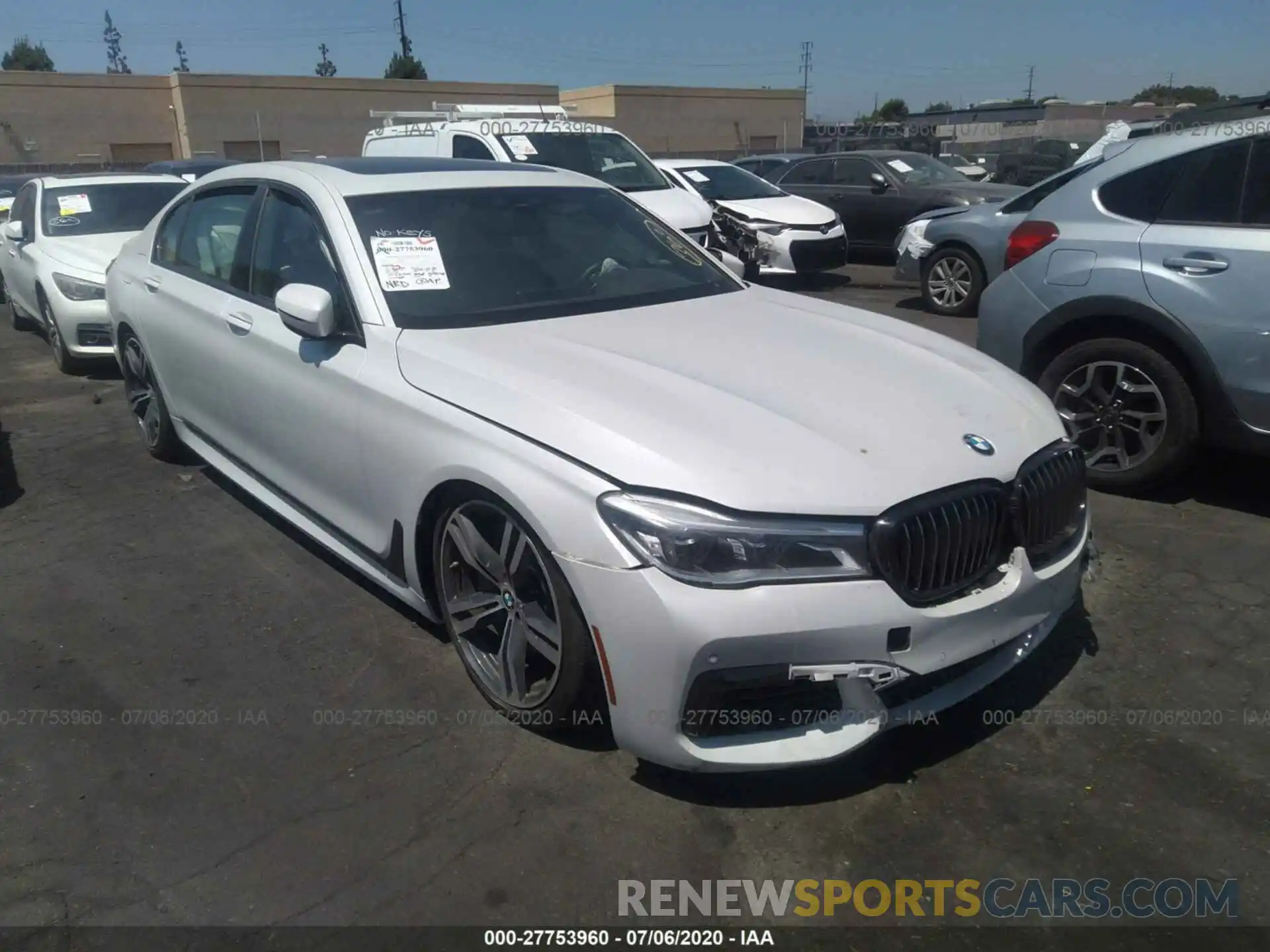 1 Photograph of a damaged car WBA7F0C58KGM26014 BMW 7 SERIES 2019