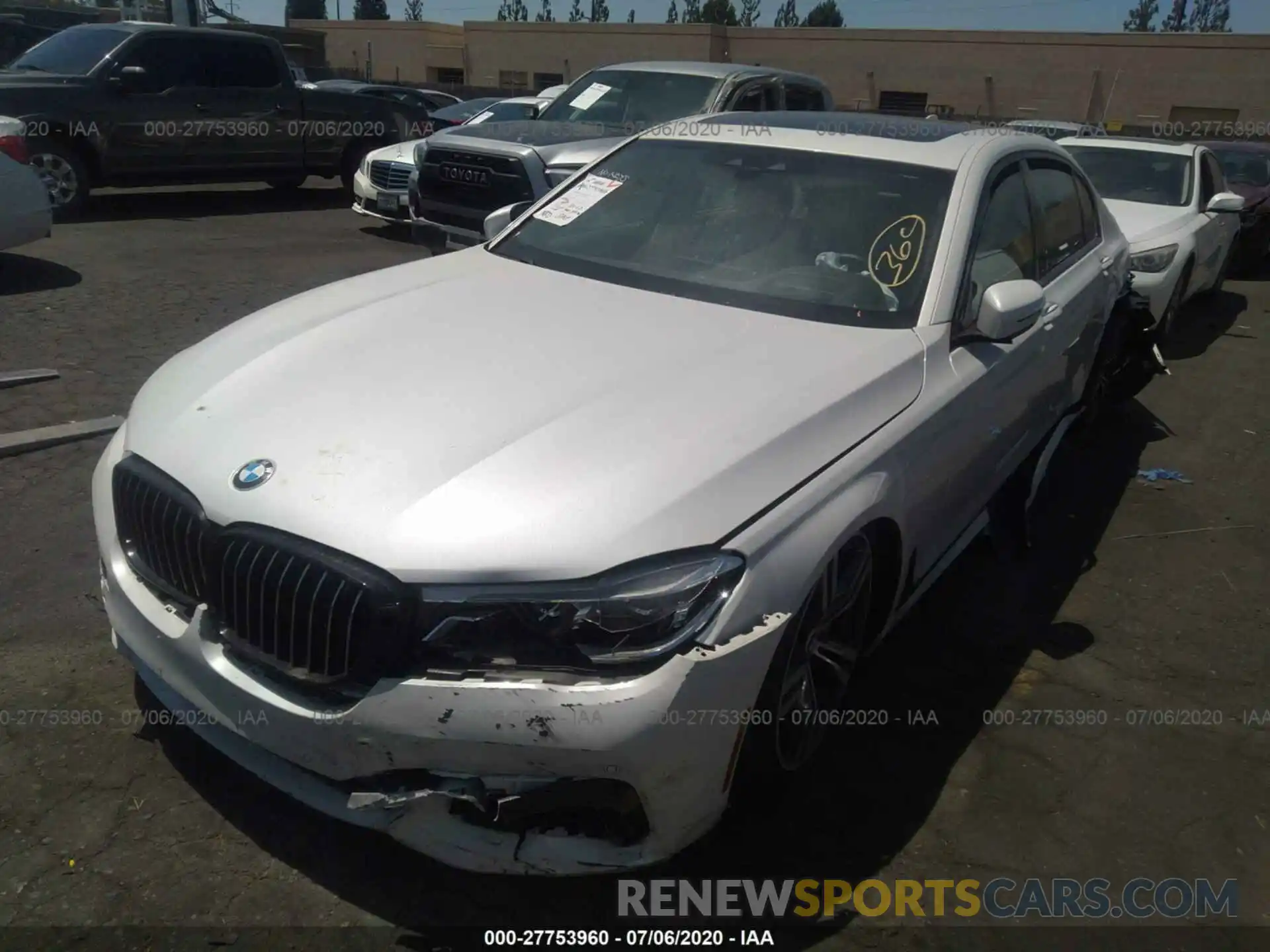 2 Photograph of a damaged car WBA7F0C58KGM26014 BMW 7 SERIES 2019