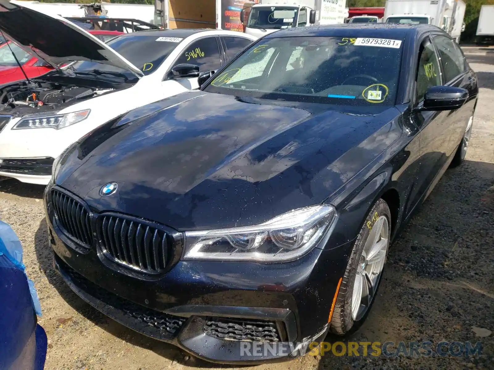 2 Photograph of a damaged car WBA7F2C50KB239956 BMW 7 SERIES 2019