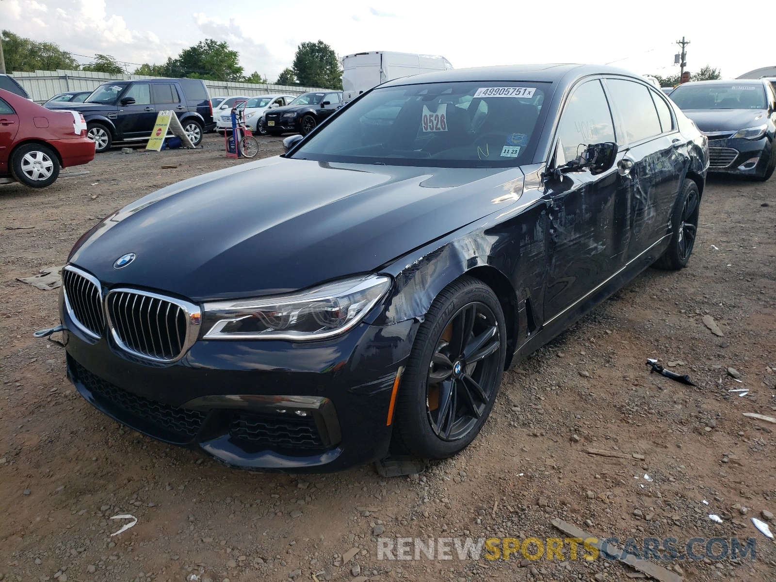 2 Фотография поврежденного автомобиля WBA7F2C53KB240423 BMW 7 SERIES 2019