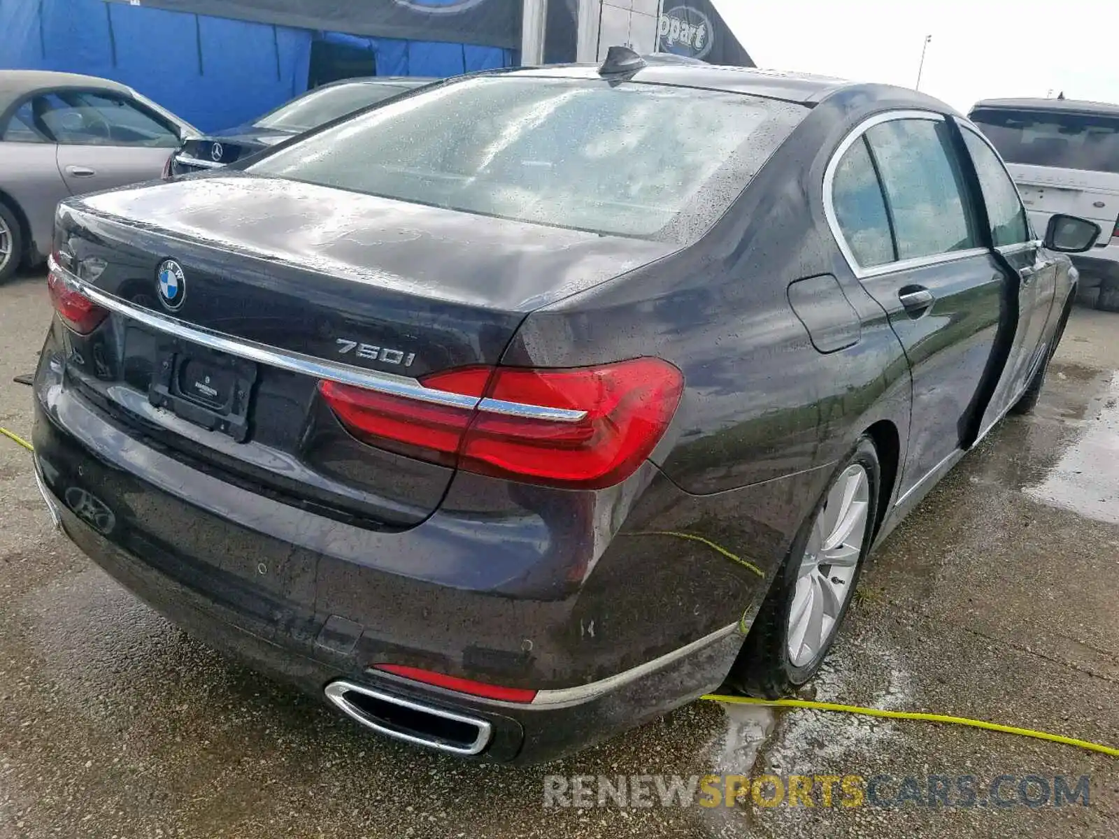 4 Фотография поврежденного автомобиля WBA7F2C54KB239118 BMW 7 SERIES 2019