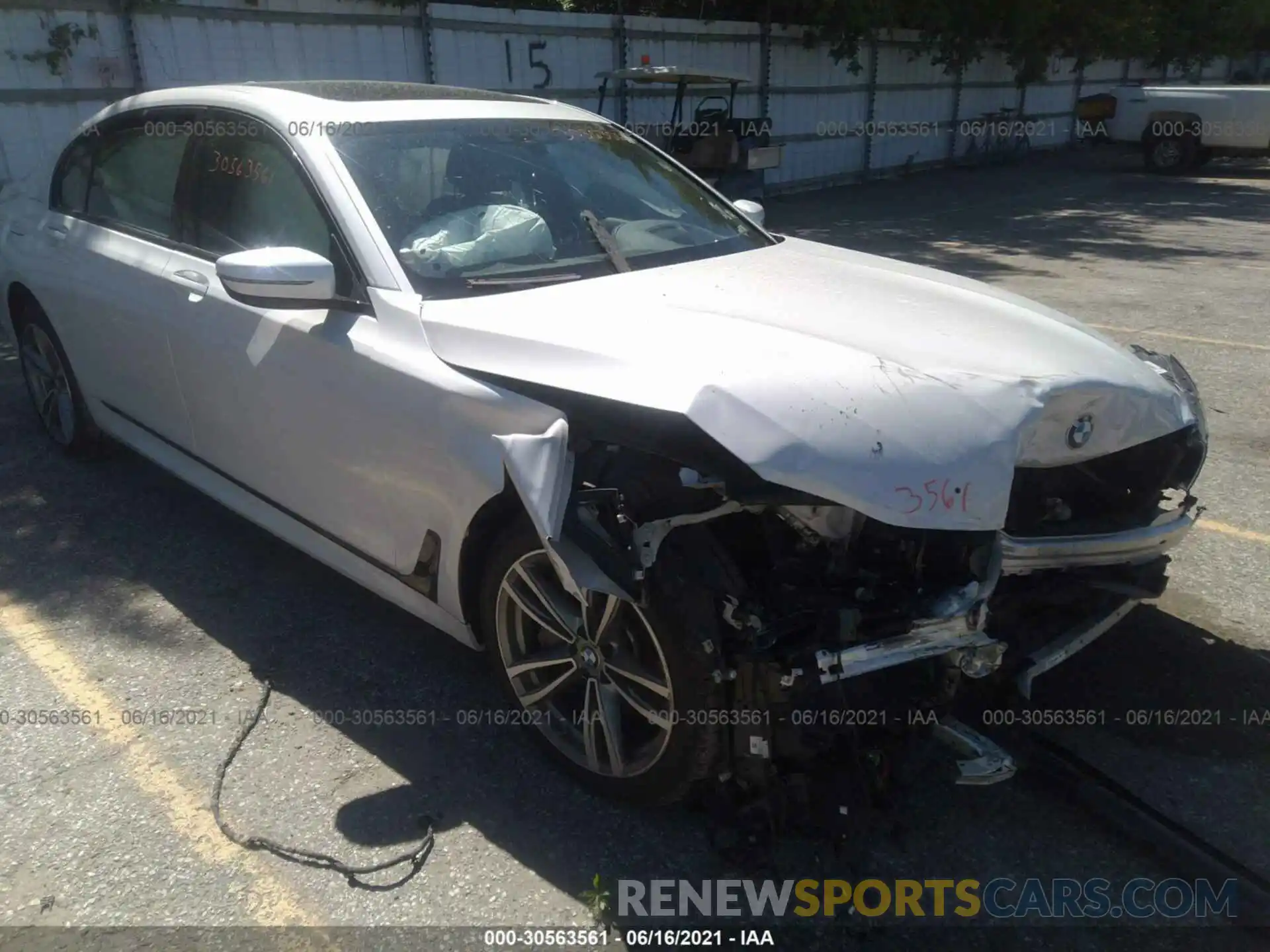 1 Photograph of a damaged car WBA7F2C54KB239944 BMW 7 SERIES 2019