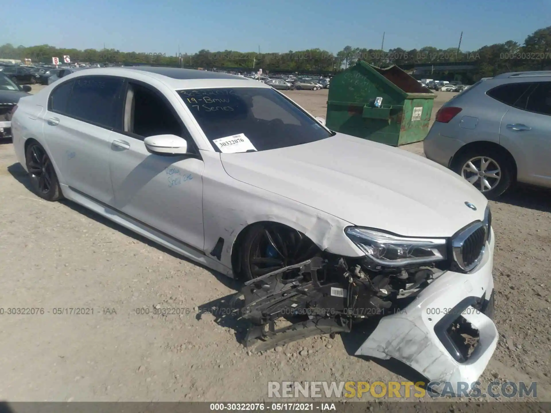 1 Photograph of a damaged car WBA7F2C55KB239080 BMW 7 SERIES 2019