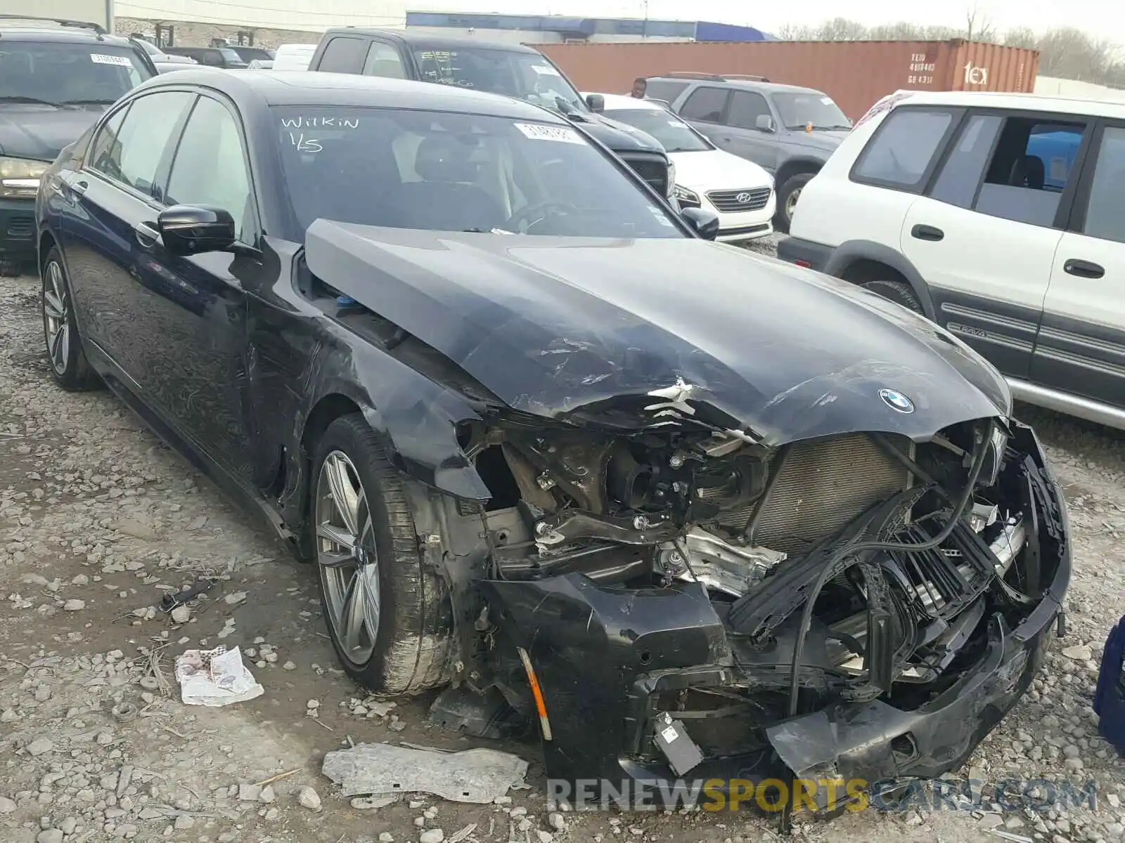 1 Photograph of a damaged car WBA7F2C56KB239444 BMW 7 SERIES 2019