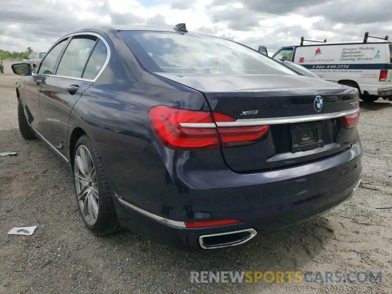 3 Фотография поврежденного автомобиля WBA7F2C59KB240474 BMW 7 SERIES 2019