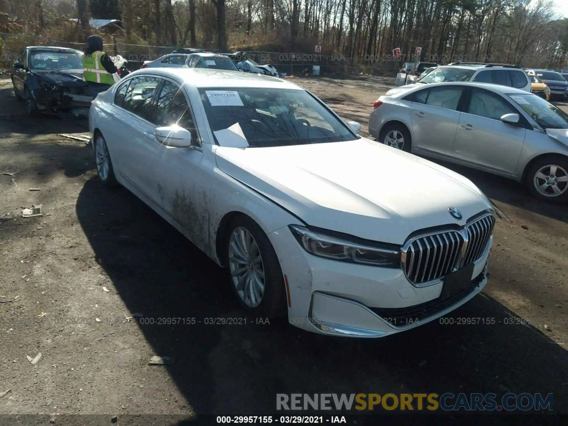 1 Фотография поврежденного автомобиля WBA7T2C02LCE43685 BMW 7 SERIES 2020