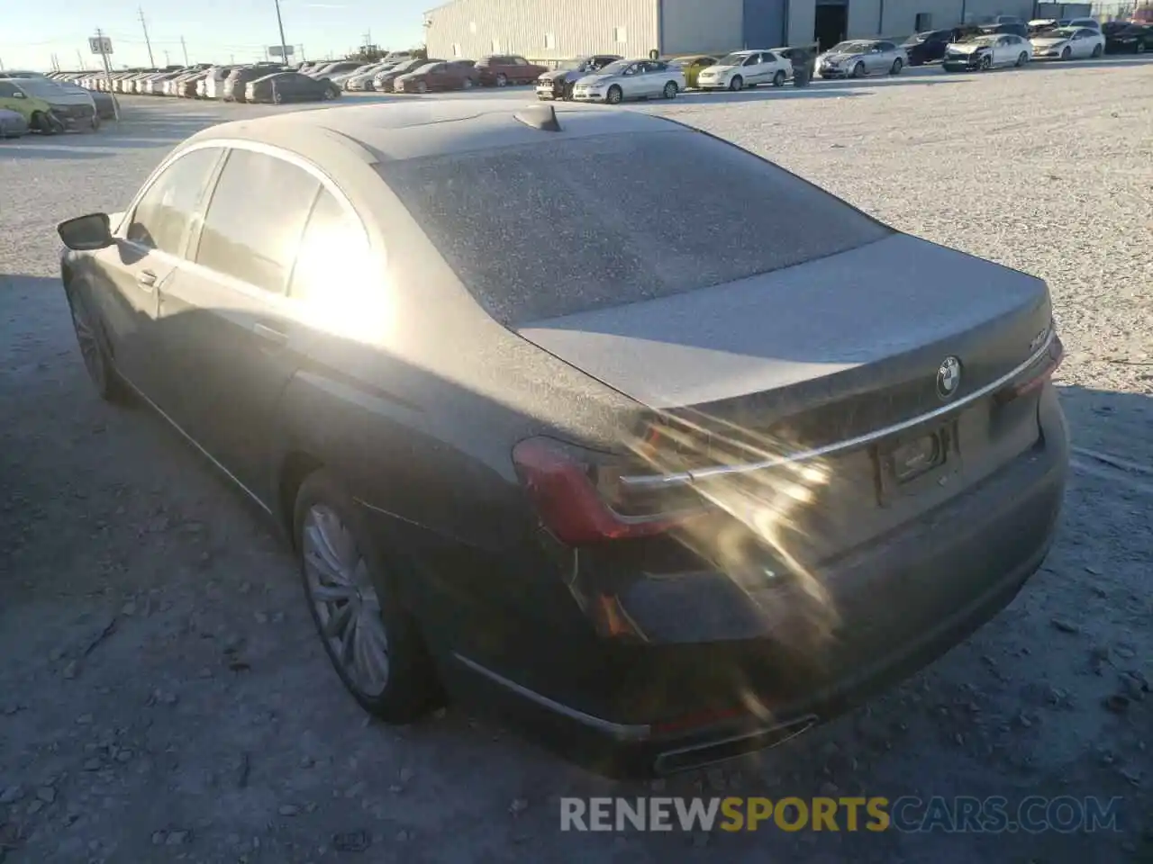 3 Photograph of a damaged car WBA7T2C08LCE39530 BMW 7 SERIES 2020