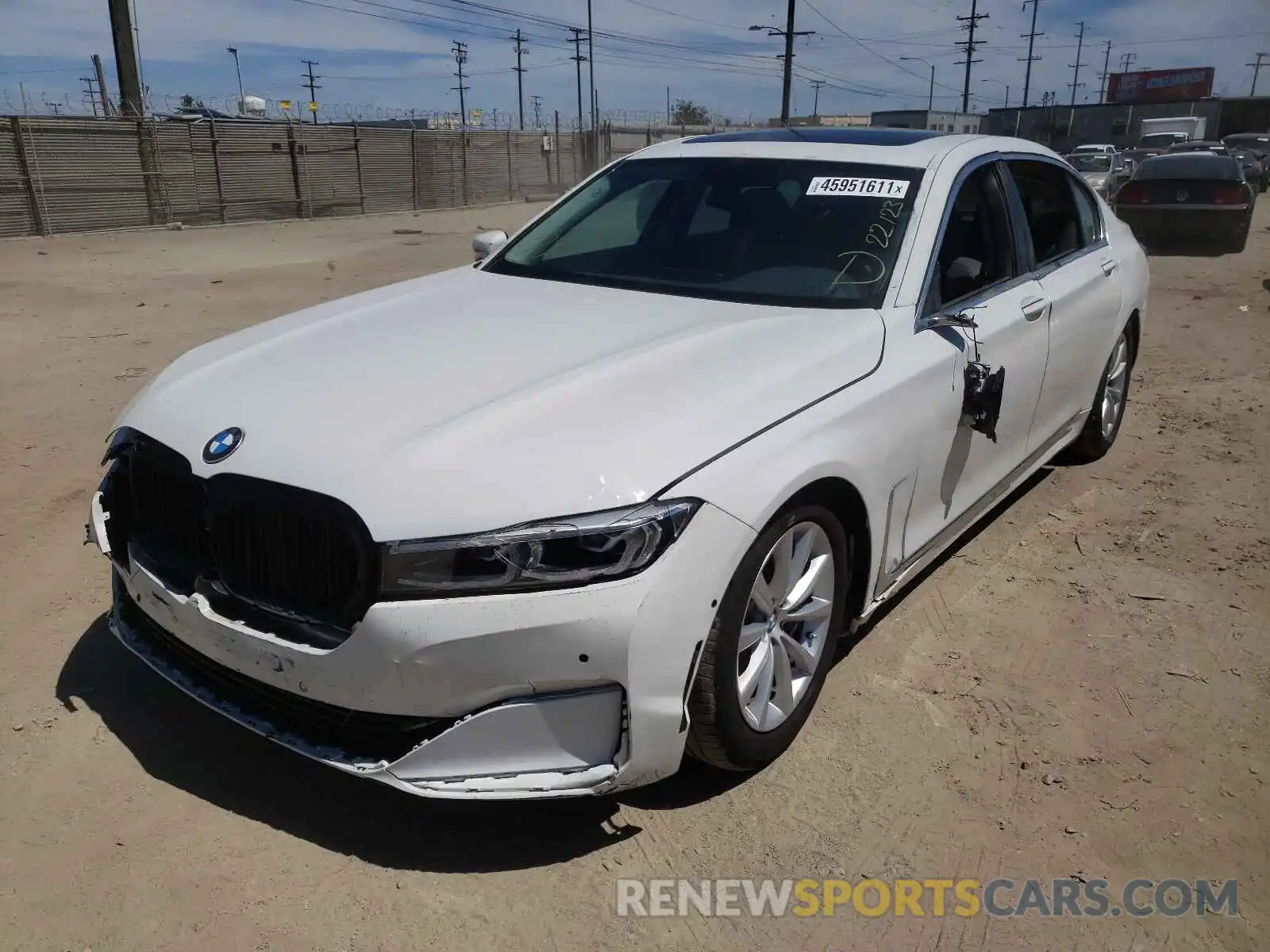 2 Photograph of a damaged car WBA7T4C00LGG62701 BMW 7 SERIES 2020