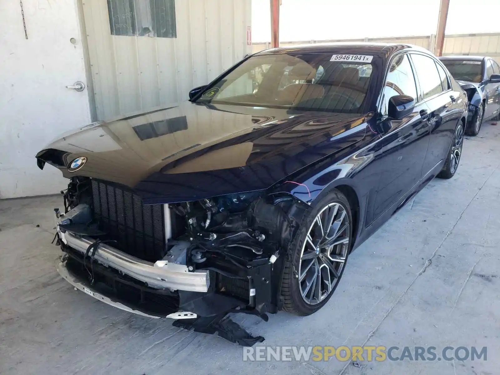 2 Photograph of a damaged car WBA7U2C03LBM61919 BMW 7 SERIES 2020