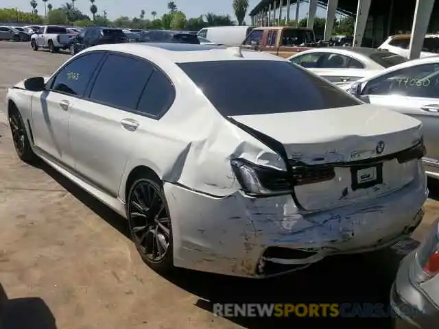 3 Photograph of a damaged car WBA7U2C08LGM27266 BMW 7 SERIES 2020