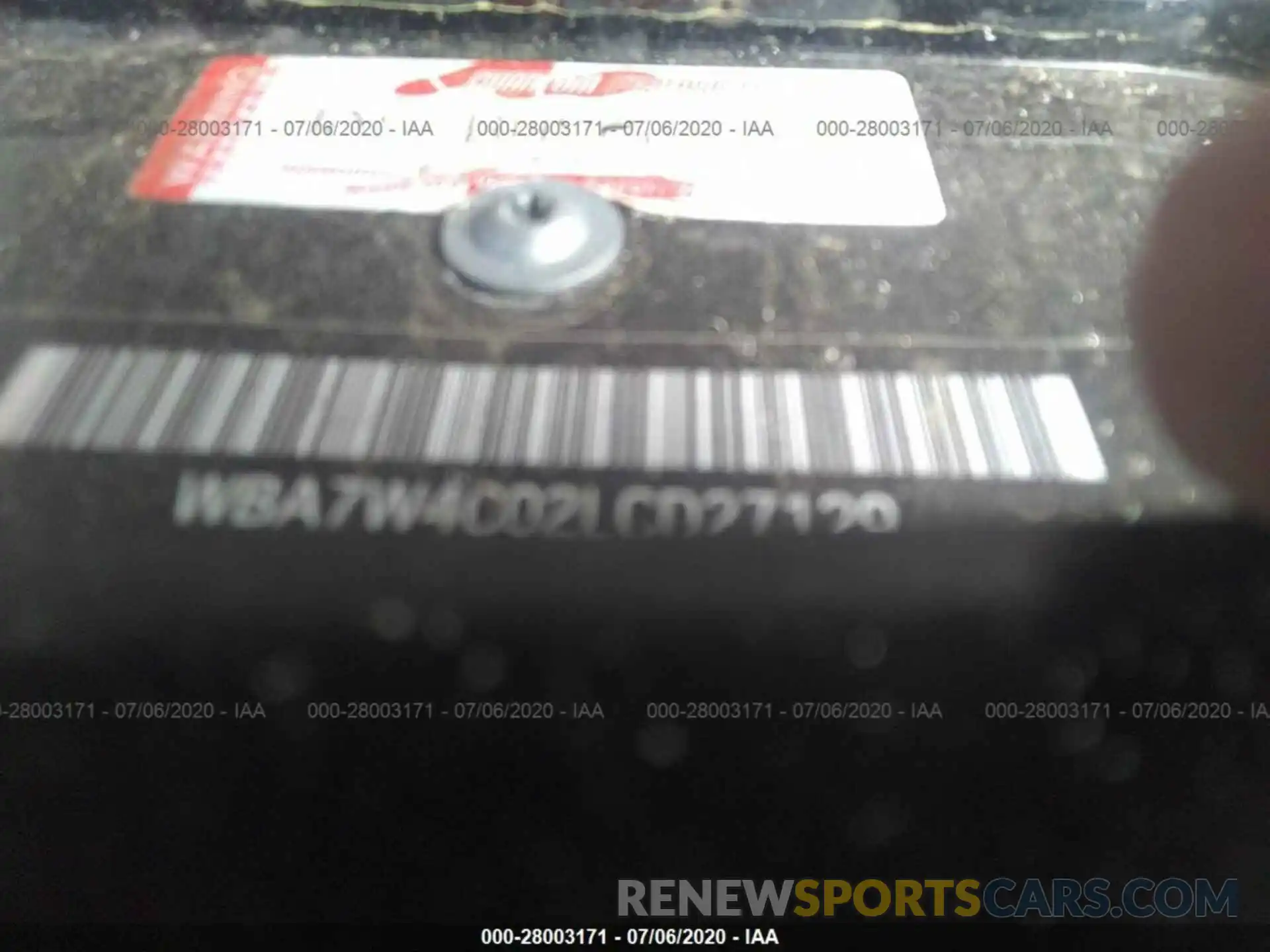 9 Фотография поврежденного автомобиля WBA7W4C02LCD27129 BMW 7 SERIES 2020