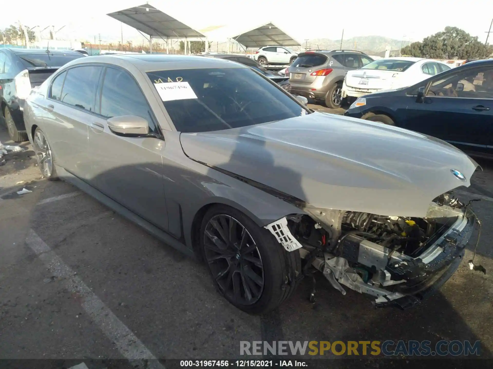 1 Photograph of a damaged car WBA7T2C02MCG45539 BMW 7 SERIES 2021