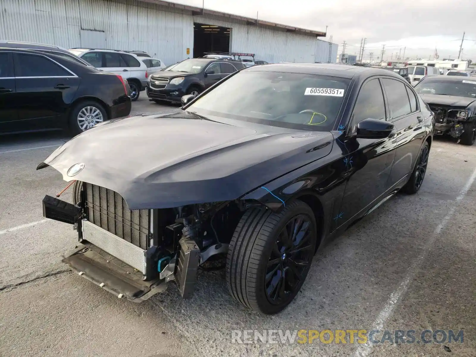 2 Photograph of a damaged car WBA7T2C08MCF68448 BMW 7 SERIES 2021