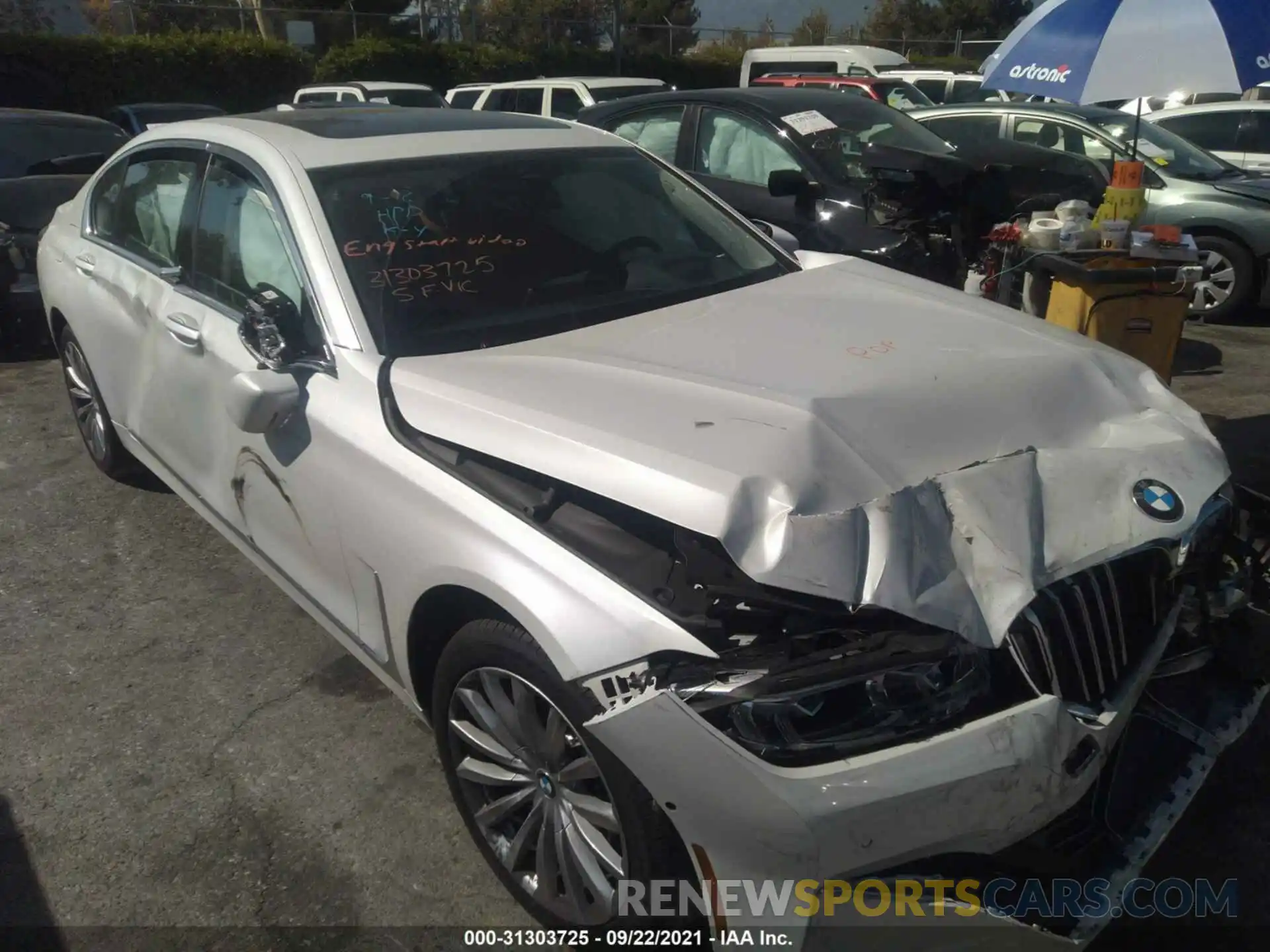 1 Photograph of a damaged car WBA7T4C06MCF63647 BMW 7 SERIES 2021