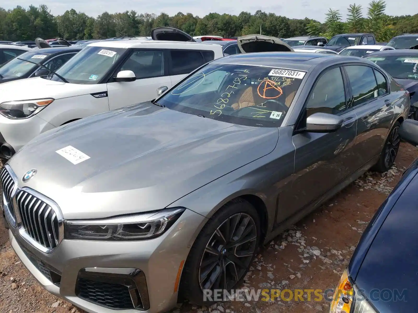 2 Photograph of a damaged car WBA7U2C04MCF93246 BMW 7 SERIES 2021