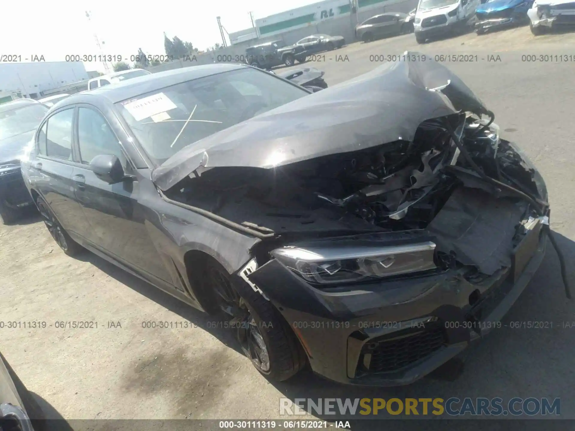 1 Photograph of a damaged car WBA7U2C06MCF45117 BMW 7 SERIES 2021