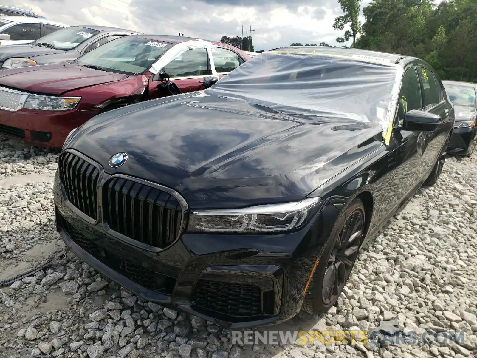 2 Фотография поврежденного автомобиля WBA7U2C06MCG36503 BMW 7 SERIES 2021